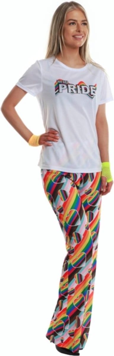 Karnival Costumes Pride Flared Broek Dames Carnavalskleding Dames Foute Party Carnaval Verkleedkleren Volwassenen Regenboog Gay Pride LHBTI - Polyester - Maat M