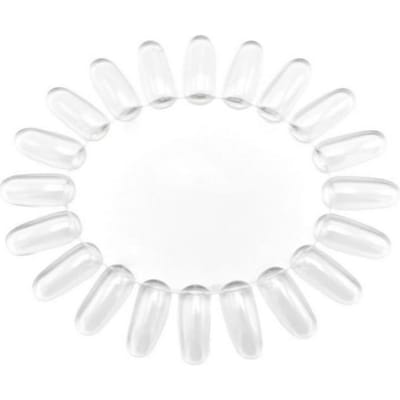 NailPerfect Color Wheel Oval Clear 20 tips