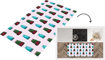 Keukenloper - Loper keuken - Rugzak - Patronen - Retro - Pastel - 120x60 cm - Keukenloper vinyl