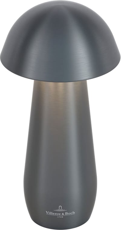 Villeroy & Boch tafellamp MODENA | 16cm| grafiet geborsteld | op accu