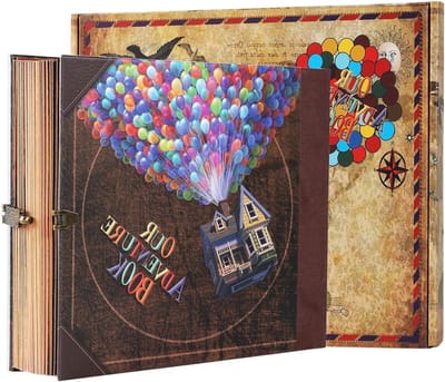Fotoalbum Scrapbook - Herinneringen Boek - Herinneringen Bewaren - Reliëf Harde Kaft - 8.6 x 7.7 Inch - Goud