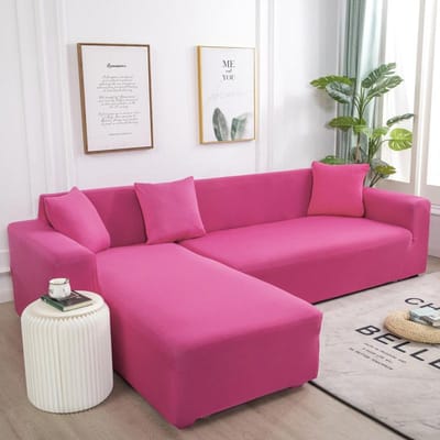 Dubbele driezitscombinatiebank Alle omhulde stoffen sets Bankhoes Bankkussen Volledig bekleed Universele leren effenkleurige bankhoes 190-230cm