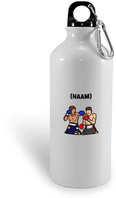 Hacebo® - Boksen met eigen naam waterfles - Sport - Bokser - Vechtsport - water fles - 400ML