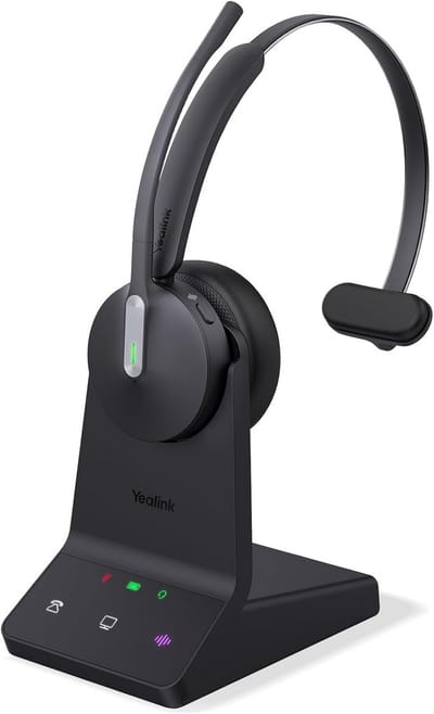 Draadloze DECT Headset met Microfoon en Ruisonderdrukking voor UC