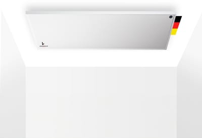 Infrarood verwarmingspaneel | Infraroodverwarming voor plafondmontage met draadloze inbouwbediening | 1200W