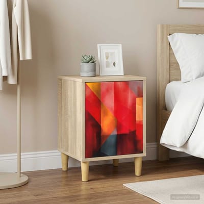 vidaXL - Nachtkastje - HEESCH - 2 - st - Sonoma - Eiken - 36 - x - 33 - x - 50 - cm
