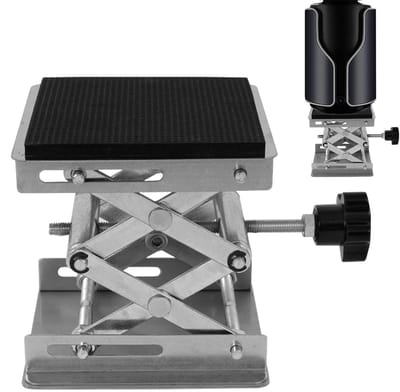 Schaarlift Tafel - Kriklift Verstelbaar - Laboratorium Werk - Schokabsorberende Steun - 1.96-6.1 Inch - Zilver