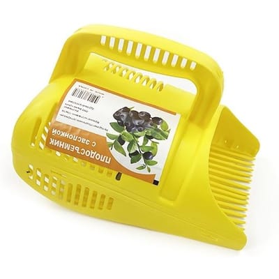Outil Cueilleur de Myrtilles à Poignée Facile - Dispositif de Récolte de Fruits Portable pour Vergers & Jardins, Aucune Pile Requise jaune