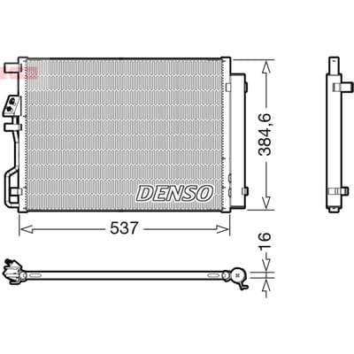 Condensator, airconditioning DENSO DCN41021