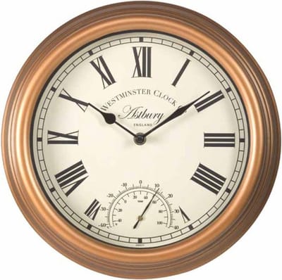 Smart Garden Products Astbury Traditionele Tuinklok - 2-in-1 - 30 cm Diameter - Thermometer
