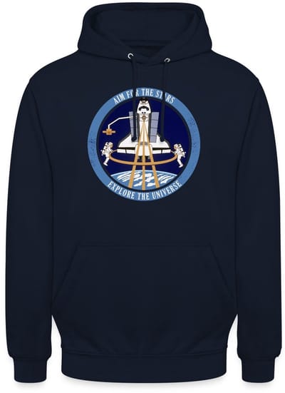 NASA Aim For The Stars Hoodie Unisex