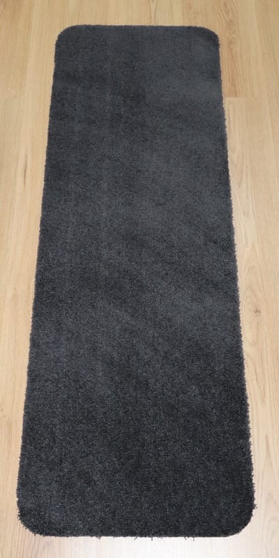 PRIMA - Soft - Wastafelmat - Badmat - zwart - antraciet - 40x120 - antislip