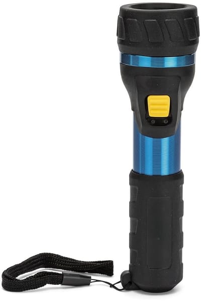 Aura® Zaklamp op batterijen - Zaklamp - Zaklampen - Zwart - ‎20cm x 20cm x 20cm