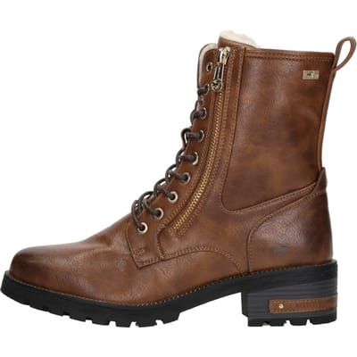 Mustang Veterschoenen Hoog Veterschoenen Hoog - Cognac - Maat 42