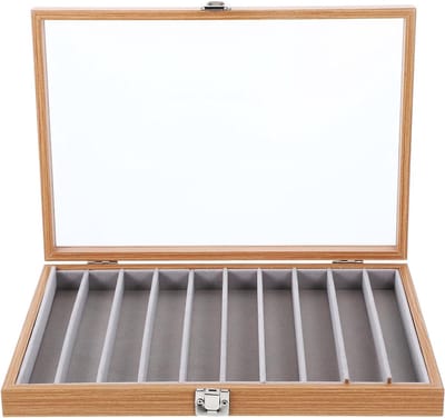 Sieraden Organizer - Opbergdoos Kettingen - Juwelen Beschermen - Stofvrij Glas - 35x24x5 cm - Multicolor