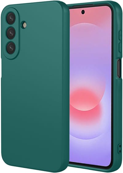 MobyDefend Hoesje - Geschikt voor Samsung Galaxy A27 - Matte Siliconen Backcover - Groen