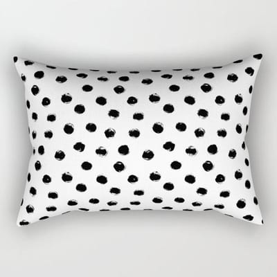 Moderne Eenvoudige Zwart-Witte Geometrische Lange Streep Kussensloop Bank Kussenhoes 30X50 without pillow core