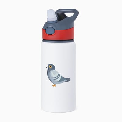 Hacebo® - Duif waterfles met rietje rood - Vogels - Dieren liefhebbers - Dieren - cadeau - water fles - 650ML