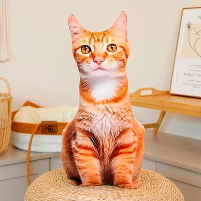 Simulatie Katten Pluche Kussen Knuffeldier Schattige Levensechte Kitten Huisdier Pop Huisdecoratie Bankkussen Creatief Cadeau Voor Verjaardag about 48cm