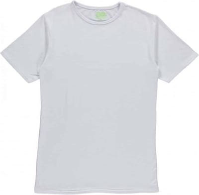 Bamboe t-shirt met ronde hals – White – M