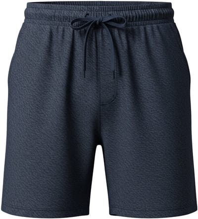 OMBRE Korte Broek - Slim Fit - Katoen - Short Marine S