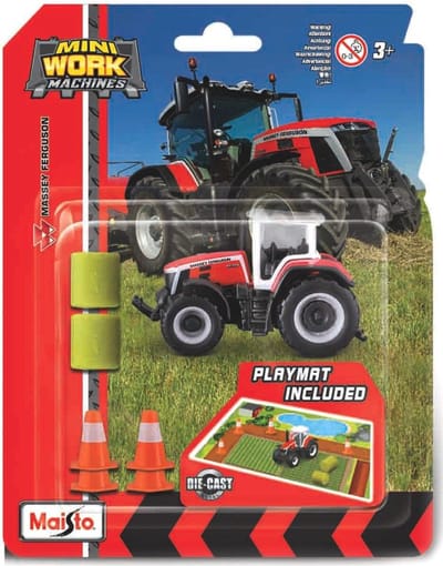 Maisto Massey Ferguson Playset - Modelauto - Schaal 3" - Rood/Wit/Zwart