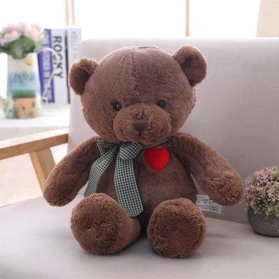 1 st 50cm Mooie Teddybeer Pluche Speelgoed Voor Meisjes Knuffeldier Beer Met Hart Kawaii Verjaardagscadeau Speelgoed Voor Kinderen Kinderen Cadeau 50CM