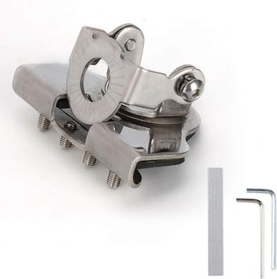 Antenna Mount - RVS Auto Mobiele Radio Antenne Mount Basis Clip - Kofferbak Deksel Hatchback Bevestiging - 360° Verstelbare Hoek Auto Mobiele Radio voor Auto en Vrachtwagen