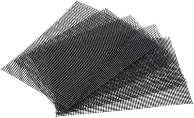 Bonsai Bodemafvoer Mesh Schermen - Set van 5 Stuks - Zwarte Plastic Mat - Vierkant Rooster - 30x10 cm/30x20 cm - Tuinplanten Onderhoud - Drainage Accessoires.