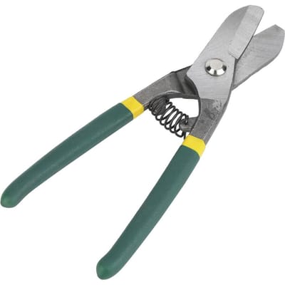 Duits Type Handmatige Stalen Blikschaar Metaalschaar Plaatmetaal Knippen Schaar Snijder (8 inch) gray