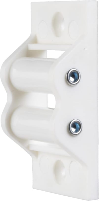 Riemgeleiders Rolluiken - PVC Wielen - Rolluik Reparatie - Set van Twee - 22mm Band - Wit