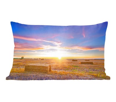 Sierkussens - Kussentjes Woonkamer - 50x30 cm - Stro - Zon - Lucht - Landschap