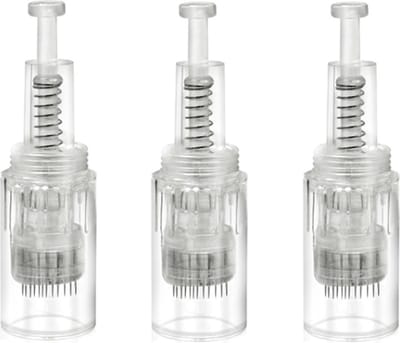 DrPhone Microneedling Nano Naalden - 3 Stuks Cartridge Naald Tips 36 pin - Voor Elektrische Auto Microneedle Dermapen - Transparant