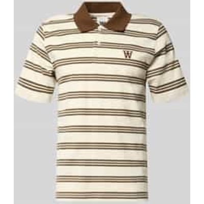 slim fit poloshirt met labelstitching model 'Colton'