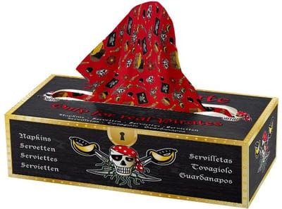 Folat - Tissuebox Red Pirate