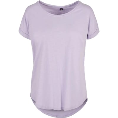 Build Your Brand - Lang Slub Dames T-Shirt maat XS