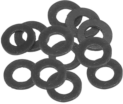 Rubberen sluitringen 12 stuks - Afdichtingen voor kraanbuizen en bevestigingen (5 mm ID, 11 mm OD)