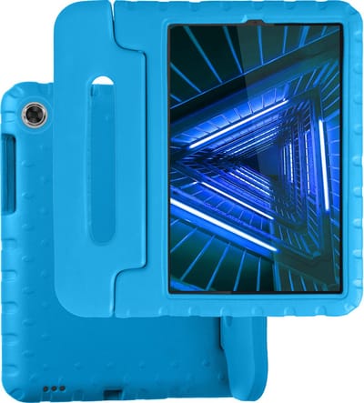 Hoesje Geschikt voor Lenovo Tab M10 FHD Plus (2e / 2nd Generatie) - Kinderhoes Shockproof Bumper - Kidsproof Case - Tablet Hoes - Kinder Hoes Cover - Blauw