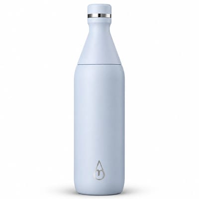 Motivai Easy Sip - RVS Thermosfles met Draaidop – 600ML (20oz) – Lekvrij & Dubbelwandig – Thermosbeker Waterfles To Go – BPA-vrij – Baby Blauw