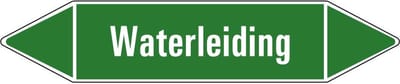 Waterleiding leidingmarkering op vel 75 x 17 mm - 8 per vel