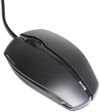 Ergonomische USB Optische Muis - 1000 DPI - Bedraad - Zwart