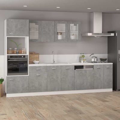 vidaXL - Onderkast - Lyon - 60x46x81,5 - cm - bewerkt - hout - betongrijs