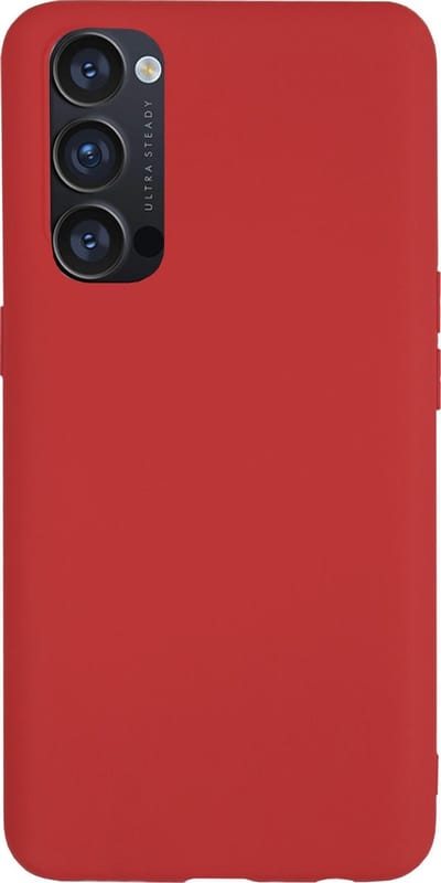 BMAX Hoesje geschikt voor OPPO Reno 4 Pro / Dun en beschermend telefoonhoesje / Case / Beschermhoesje / Telefoonhoesje / Hard case / Telefoonbescherming - Rood