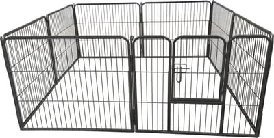 Adori 8-Hoekige Puppyren - Hondenbench - 76x81 cm Grijs