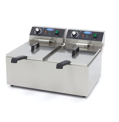 Frituurpan - 2x 11 L - 2 Manden - tot 2,8 Kg Frites