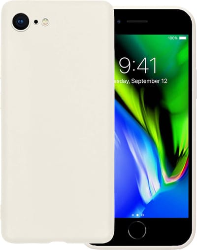 Hoesje Geschikt voor Apple iPhone 7 - Sterk & Shockproof - Hoes Cover - Siliconen Case - Wit