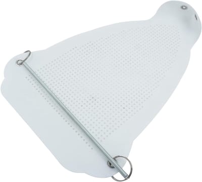 Strijkijzer Beschermhoes - Universele Afdekking - Kleding Verzorgen - Hittebestendige Bodemplaat - 23 x 15.5 cm - Wit