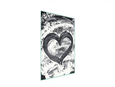 TMK ArtDeko - Snijplank - 35x52 cm - Hartvormig - Glas