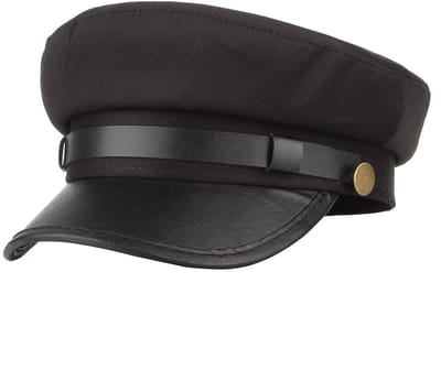 KZQ Klassieke Vintage Chauffeur Hoed Voor Mannen En Vrouwen Newsboy Captain Pet Kostuum Hoed Met Klein Vizier Voor Theater Feesten En Retro Stijl