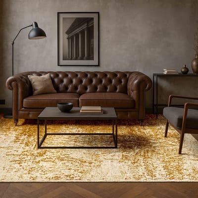Binnen & Buiten Vloerkleed - 80 x 150 cm - Lola&Moi Reflect Toffee - Laagpolig Tapijt - Gerecycled PET - Made in Belgium - Circulair
